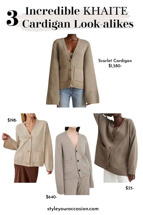 khaite cardigan dupe